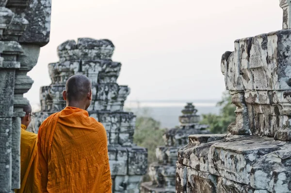 Cambodian Buddhist Monk Angkor Wat Temple Siem Reap Cambodia — Stock Photo, Image
