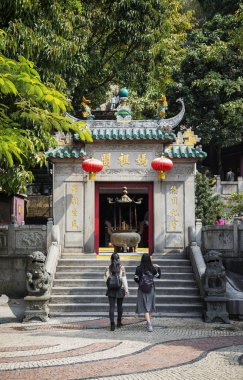 ünlü bir anne ama Çin Tapınağı giriş kapısı macao Macau