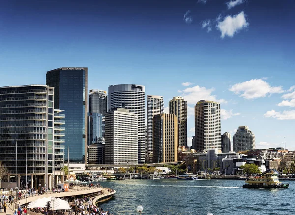Sydney Central Cbd Banchina Circolare Skyline Urbano Australia Nella Giornata — Foto Stock