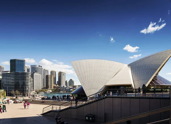 Sydney Opera House Denkmal Und Zentrale Cbd Skyline Australien Sonnigen — Stockfoto