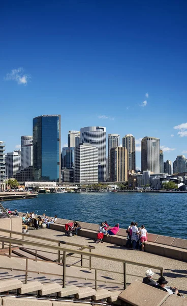 Central Sydney Cbd Área Skyline Quay Circular Austrália Partir Passeio — Fotografia de Stock