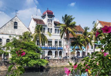 Hollanda Sömürge mimarisi binalar eski şehir jakarta Endonezya