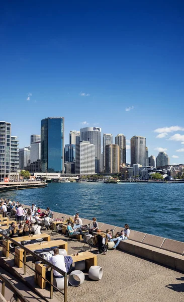 Central Sydney Cbd Area Skyline Circular Quay Australia Waterside Promenade — Stock Photo, Image