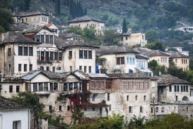 Gjirokaster balkan Osmanlı mirası mimari Oda Güney Arnavutluk'taki