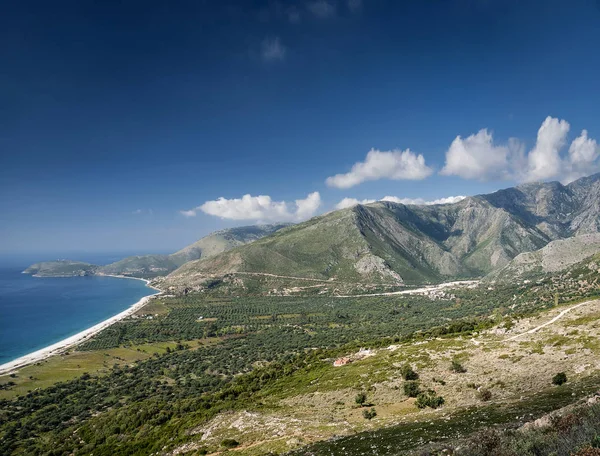 Ionian Mediterranean Sea Coast Beach Landscape Southern Albania North Sarande — Stock Photo, Image