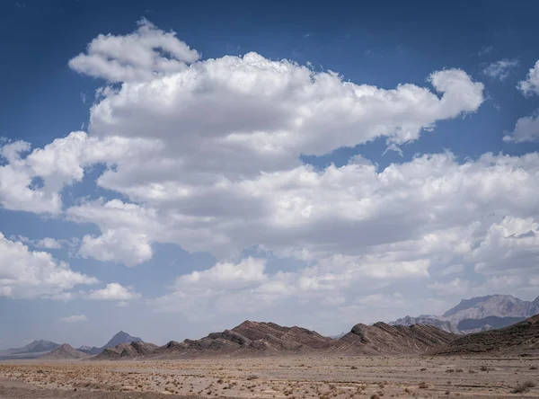 Deserto Secco Vista Paesaggio Vicino Yazd Iran Meridionale Nella Giornata — Foto Stock