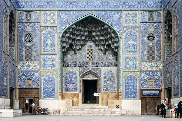 Mezquita Shah Famoso Hito Plaza Naqsh Jahan Ciudad Isfahan Iran —  Fotos de Stock