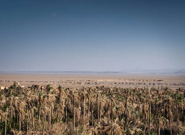 Vista Del Paisaje Del Desierto Oasis Garmeh Cerca Iran Sur — Foto de Stock