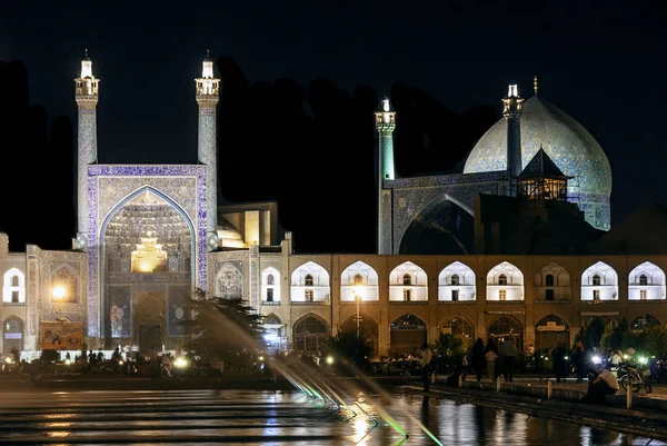 Shah Mecset Híres Mérföldkő Nags Dzsahán Tér Isfahan Város Iránban — Stock Fotó