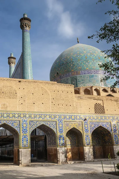 Perzisch Islamitische Architectuur Detail Van Imam Moskee Landmark Esfahan Isfahan — Stockfoto