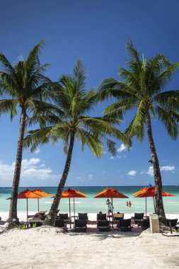 İstasyonu 2 plaj ana alanı boracay tropikal cennet Adası Filipinler