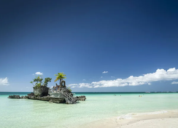 Estación Playa Zona Principal Boracay Tropical Paraíso Isla Filipinas — Foto de Stock