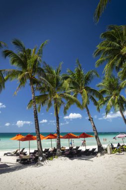 İstasyonu 2 plaj ana alanı boracay tropikal cennet Adası Filipinler