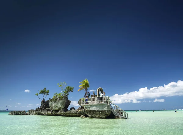 Station Strand Hauptgebiet Von Boracay Tropischen Paradies Insel Philippinen — Stockfoto