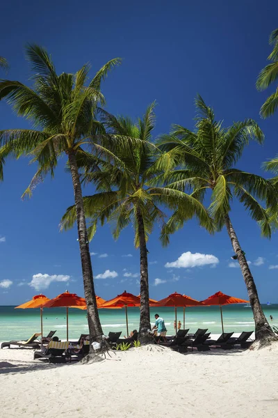 Station Strand Hauptgebiet Von Boracay Tropischen Paradies Insel Philippinen — Stockfoto