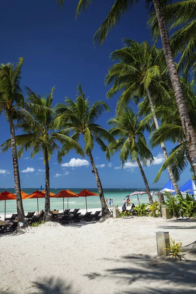 İstasyonu 2 plaj ana alanı boracay tropikal cennet Adası Filipinler