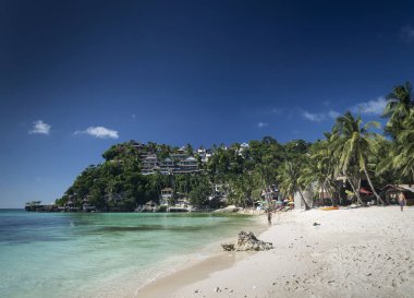 Diniwid resort beach görünüm egzotik tropik cenneti Boracay Adası Filipinler