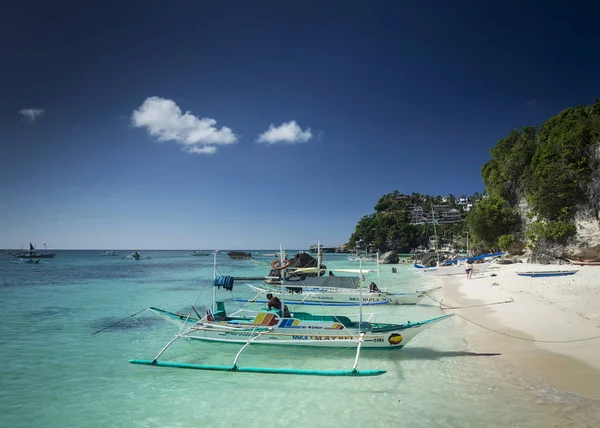 Diniwid Resort Vista Sulla Spiaggia Nel Paradiso Tropicale Esotico Boracay — Foto Stock