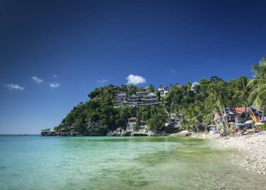 Diniwid resort beach görünüm egzotik tropik cenneti Boracay Adası Filipinler