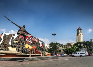 ünlü andres bonifacio tapınak anıt Simgesel Yapı Merkezi Manila city Filipinler Belediye Binası ve Saat Kulesi