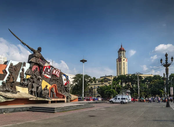 Famoso Andres Bonifacio Santuário Monumento Marco Centro Manila Cidade Filipinas — Fotografia de Stock