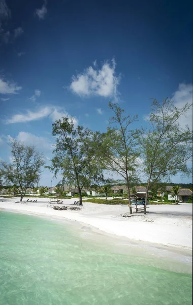 Spiaggia paradiso in koh rong isola vicino sihanoukville cambodia co — Foto Stock