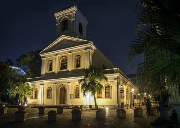 La nostra signora della chiesa carmo punto di riferimento in taipa macau china — Foto Stock