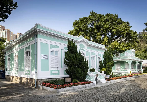 Portugiesisches Kolonialerbe Wahrzeichen Gebäude in alten taipa maca — Stockfoto