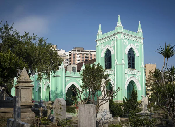 St. michael portugiesische kolonialstil-kirche in macau-stadt china — Stockfoto