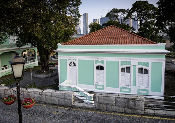 Património colonial português edifício histórico na antiga taipa maca — Fotografia de Stock