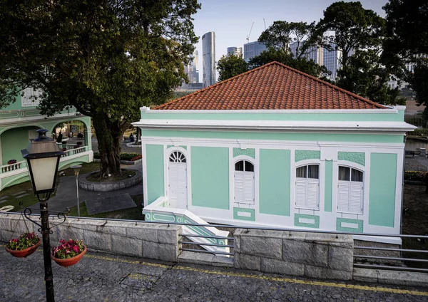 Portugiesisches Kolonialerbe Wahrzeichen Gebäude in alten taipa maca — Stockfoto