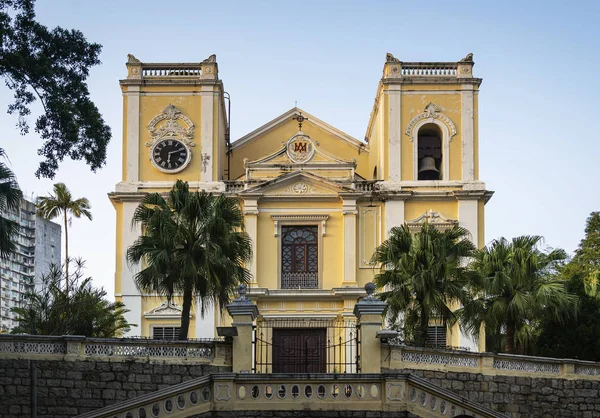 St lawrence ancienne église catholique coloniale point de repère à Macao Chine — Photo