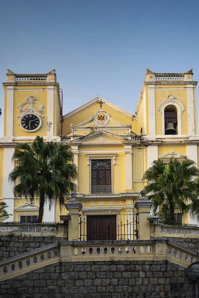 St Lawrence oude koloniale katholieke kerk Landmark in Macau China — Stockfoto