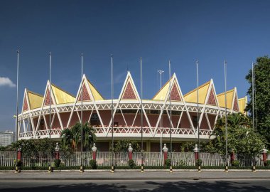 Phnom penh kamboçya Chaktomuk Konferans Salonu mimari dönüm noktası bina