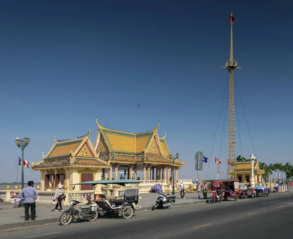 Phnom penh şehir kamboçya Preah Ang Dorngkeu Tapınak dönüm noktası — Stok fotoğraf