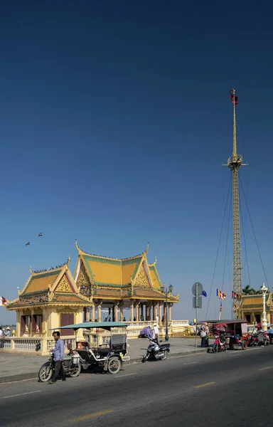 Phnom penh şehir kamboçya Preah Ang Dorngkeu Tapınak dönüm noktası — Stok fotoğraf