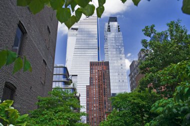 Manhattan, new york yüksek çizgi görünümü.