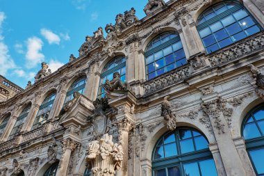 Dresden Katedrali Holy Trinity veya Hofkirche Dresden, Saksonya, Almanya'nın unsurları