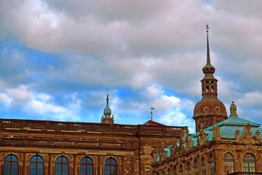Dresden Katedrali kutsal üçlü veya Hofkirche, Dresden, Saksonya, Almanya Dresden Castle