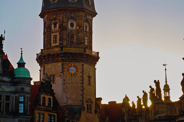 Landmarks of Saxony Germany - elegant baroque city Dresden, popular touristic attraction