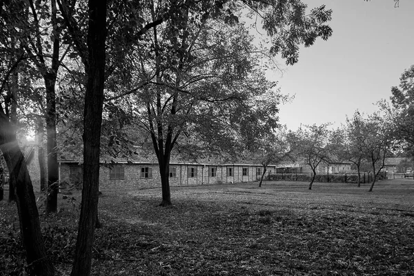 Altes haus in auschwitz osventsim konzentrationslager - ein netzwerk aus deutschen nazi-konzentrationslagern und vernichtungslagern, erbaut und betrieben vom dritten reich in polen Stockfoto