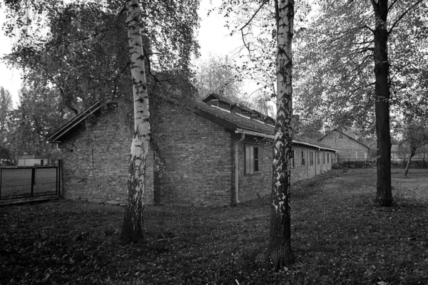 Старый дом в Освенциме — стоковое фото
