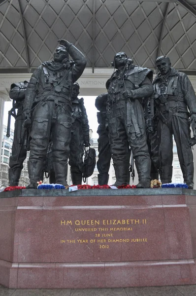 Londres Reino Unido Fevereiro Circa 2018 Memorial Comando Bombardeiros Força — Fotografia de Stock
