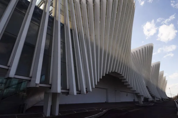 Reggio Emilia Olaszország Március 2018 Körül Santiago Calatrava Railway Station — Stock Fotó