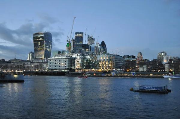 Yaklaşık Şubat 2018 Londra Ngiltere Londra Şehir Gökdelenler — Stok fotoğraf