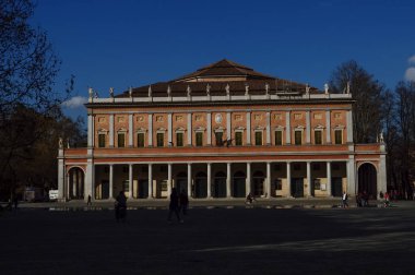 Reggio Emilia, İtalya - Mart 2018 yaklaşık: Valli tiyatro