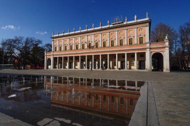 Reggio Emilia, İtalya - Mart 2018 yaklaşık: Valli tiyatro