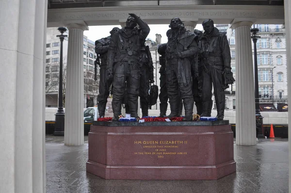 London Februar 2018 Kommandodenkmal Der Royal Air Force Grünen Park — Stockfoto