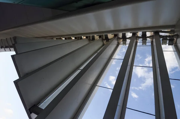 Reggio Emilia Włochy Około Marca 2018 Santiago Calatrava Stacja Kolejowa — Zdjęcie stockowe