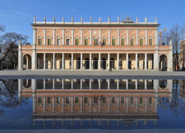 Reggio Emilia, İtalya - Mart 2018 yaklaşık: Valli tiyatro